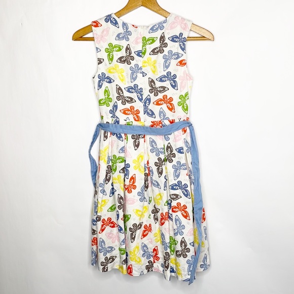 knee length dresses for ladies Cecily Butterfly Mini Dress • American Threads Unique White Dresses main image 0